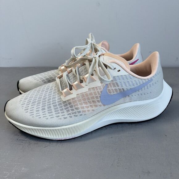 Nike Shoes Womens Size 7.5 Air Zoom Pegasus 37 Pale Ivory Running Sneakers - Picture 1 of 16